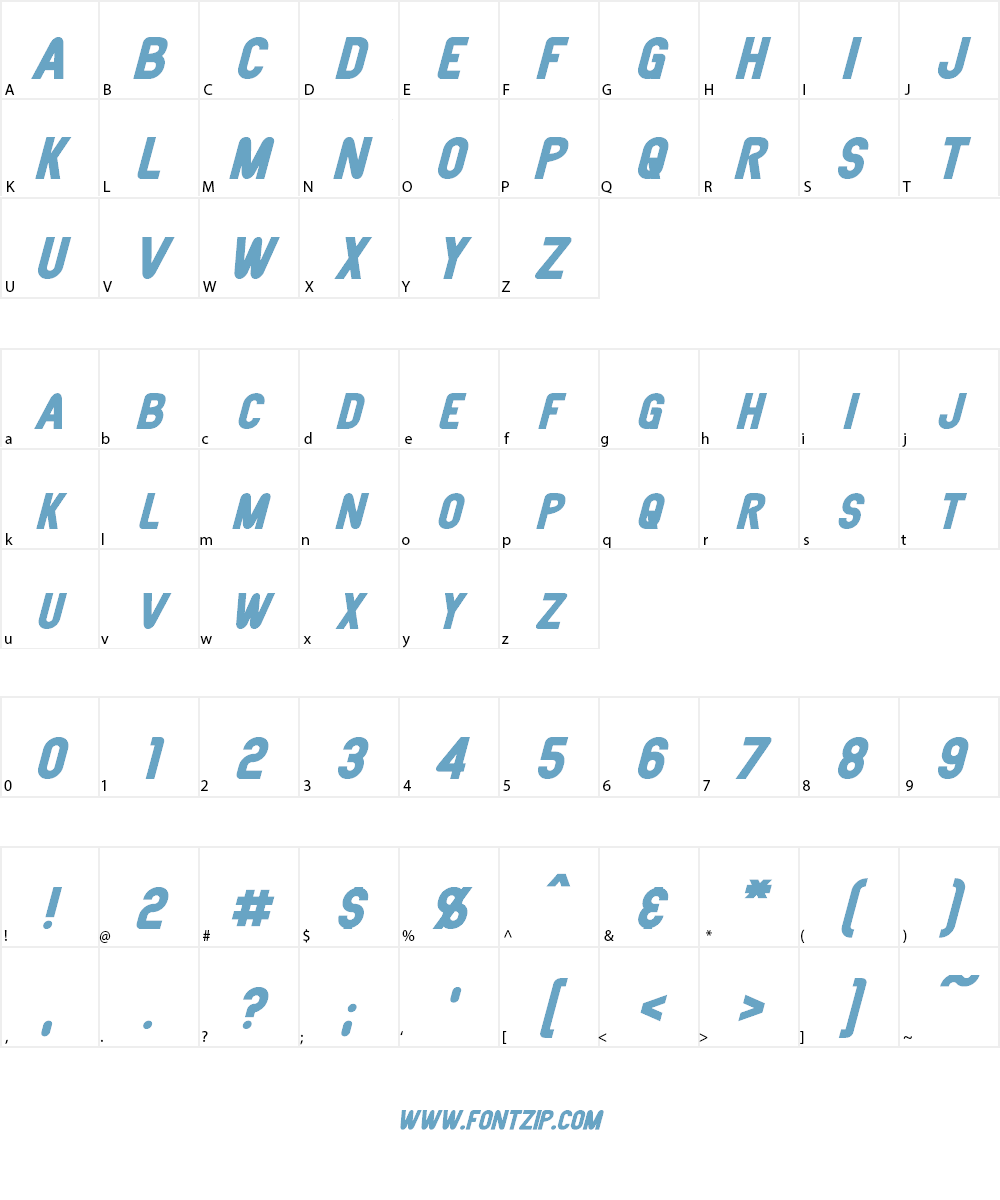 Joystick Font Character